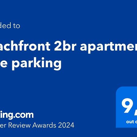 Beachfront 2Br Apartment - Free Parking Livádi Kültér fotó